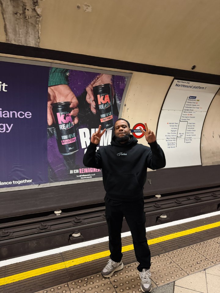 KA Remix billboard at Waterloo